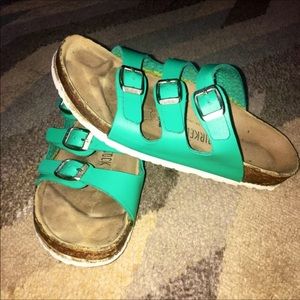 Rare turquoise birkenstocks